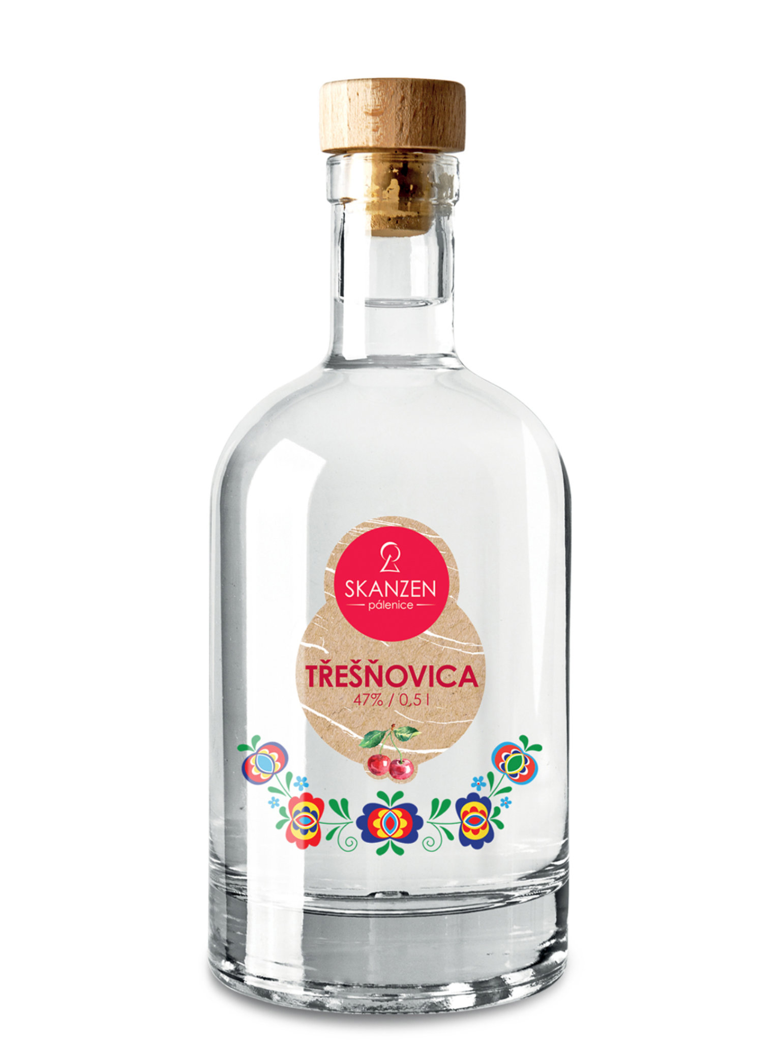 Skanzen Modrá Třešňovica 47% 0,5l