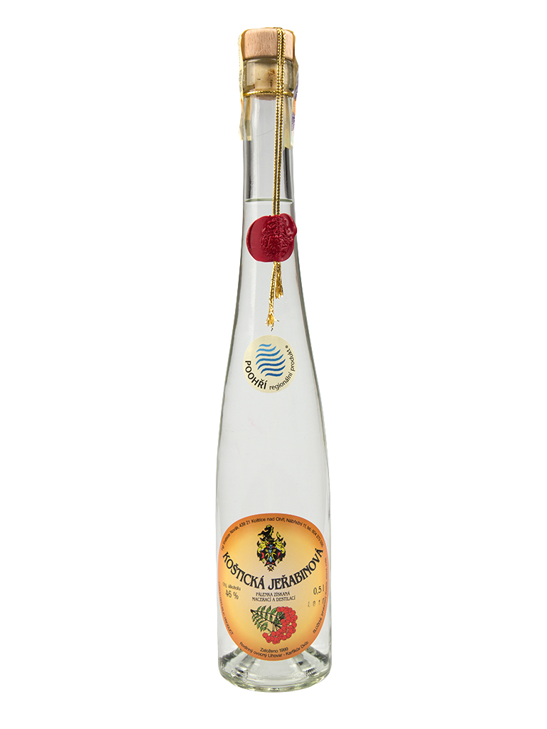 Koštická Jeřabinová pálenka - geist 42% 0,5l
