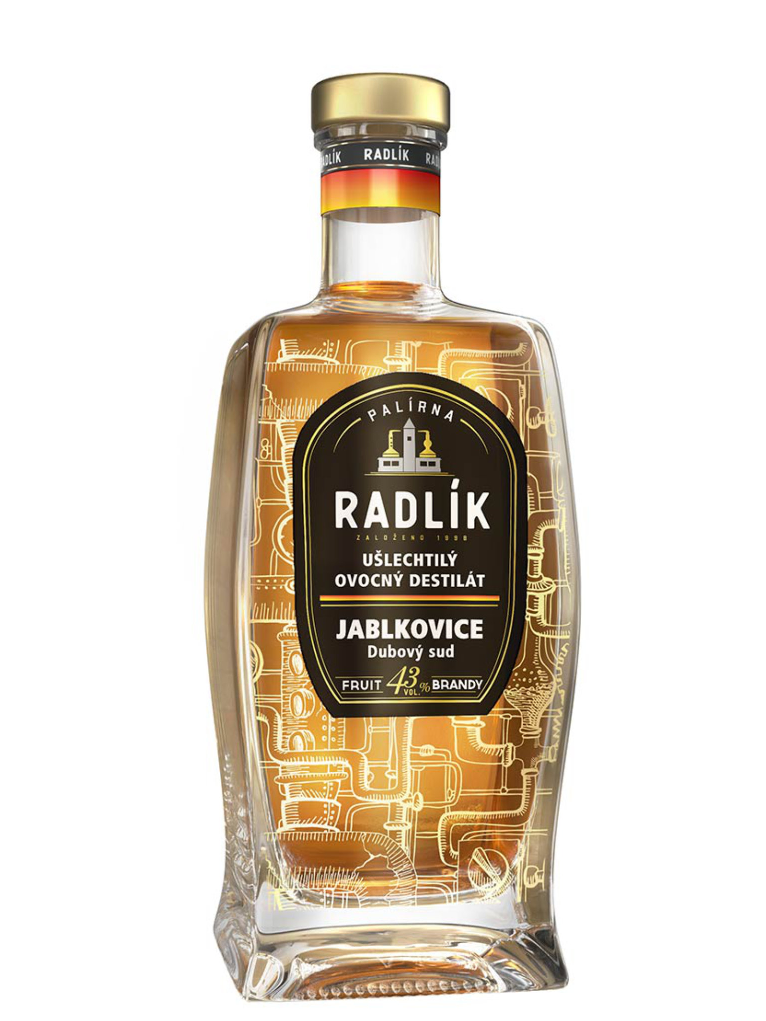Radlík Jablkovice z dubového sudu 43% 0,5l