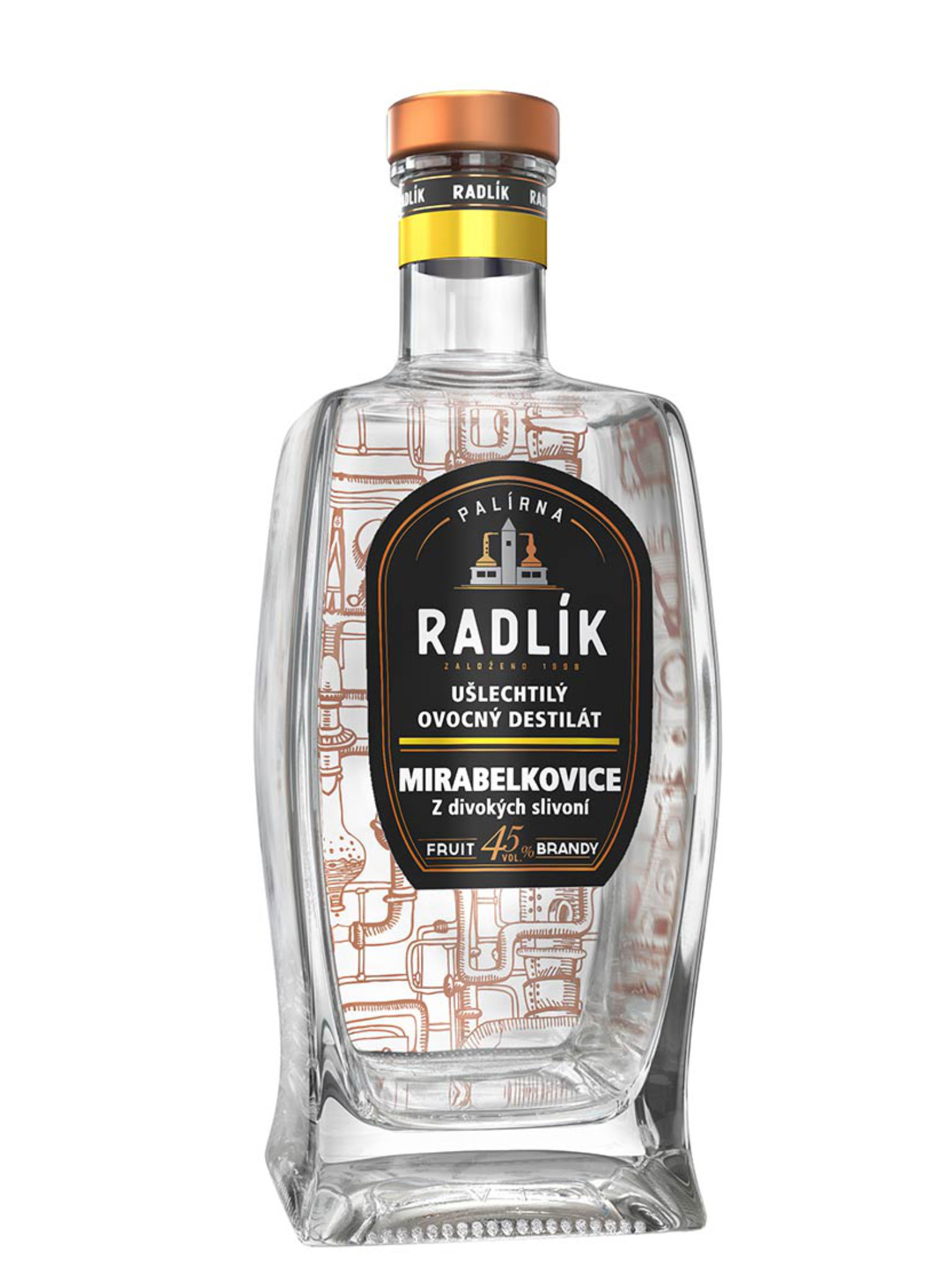 Radlík Mirabelkovice 45% 0,5l