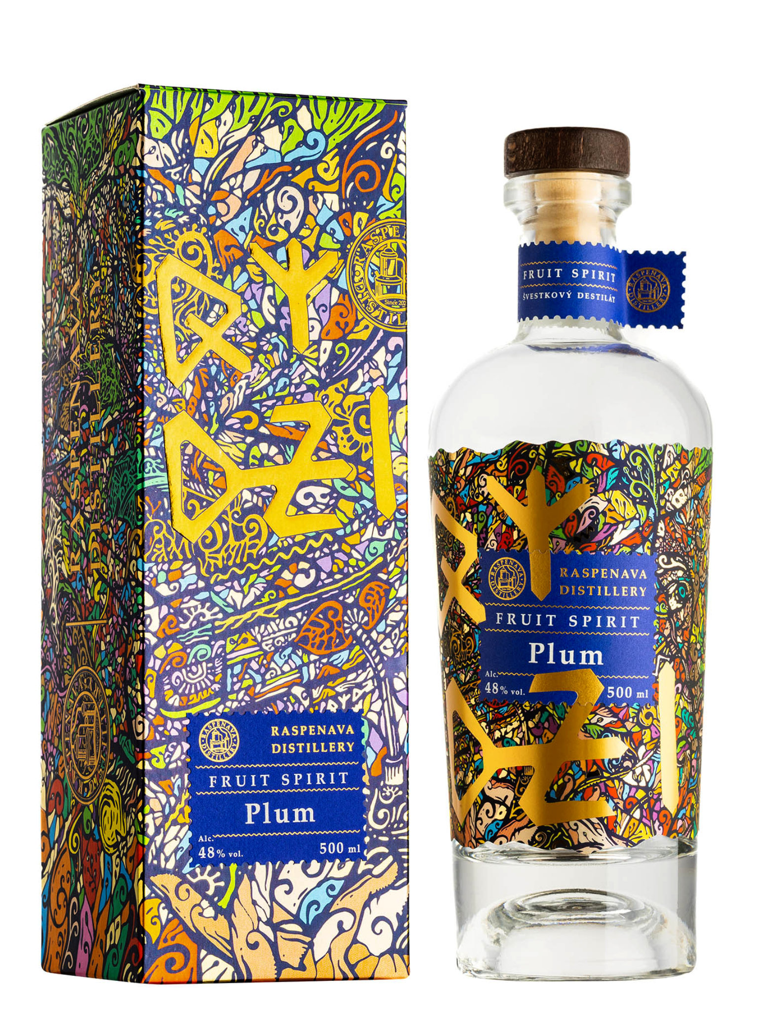 Raspenava Slivovice 48% 0,5l
