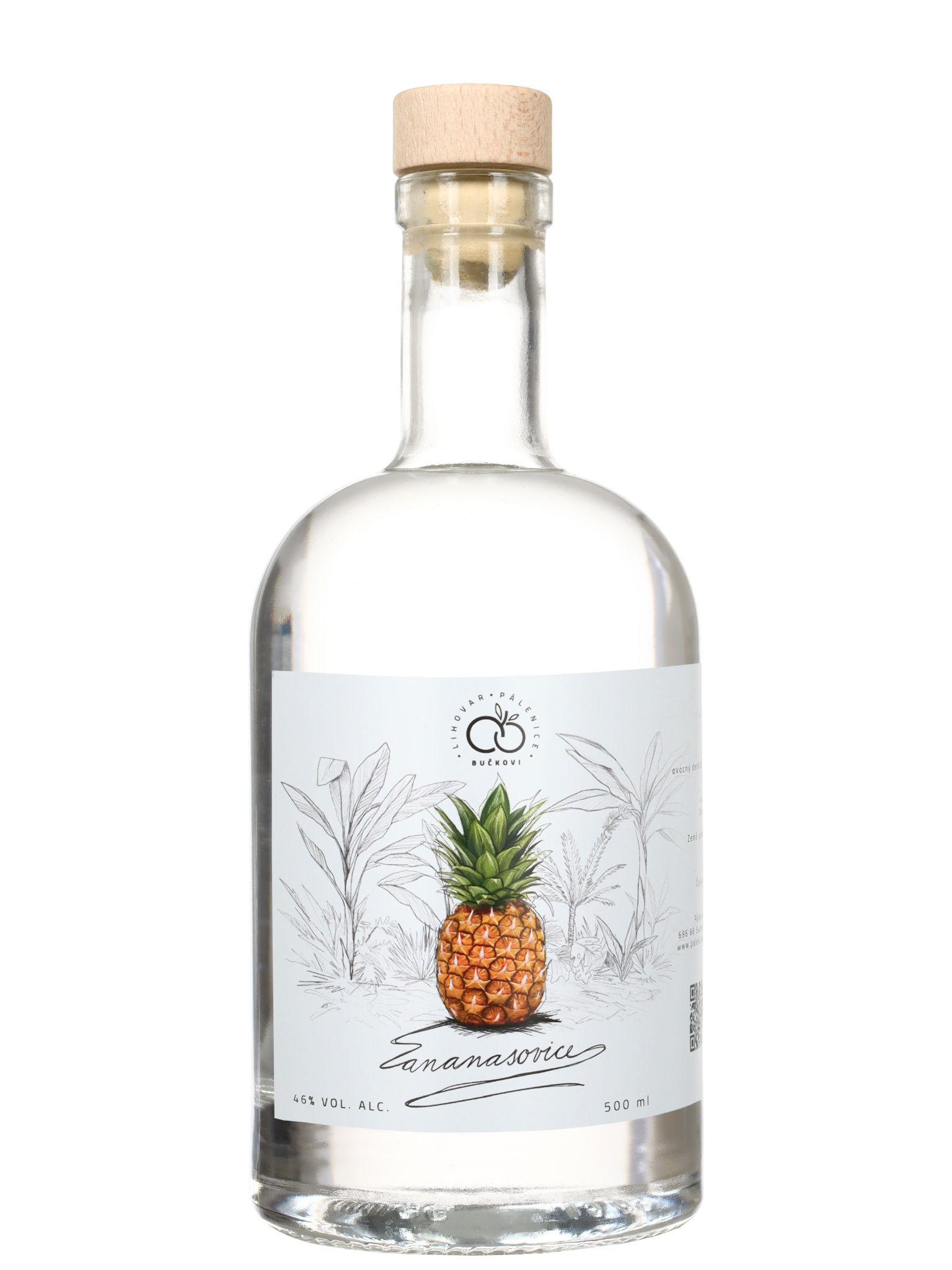 Bučkova Ananasovice 46% 0,5l
