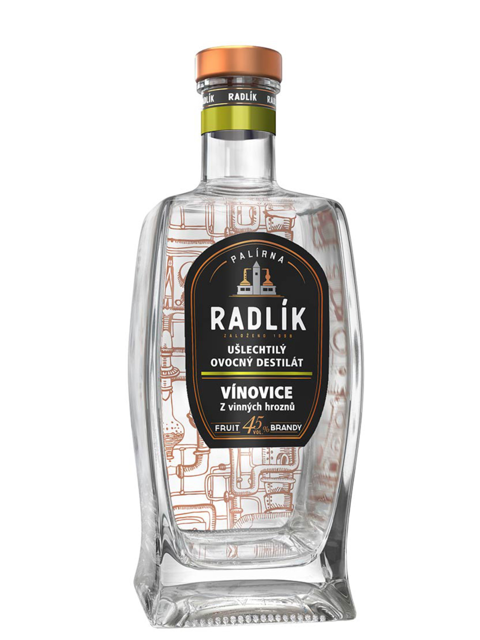 Radlík Vínovice 45% 0,5l