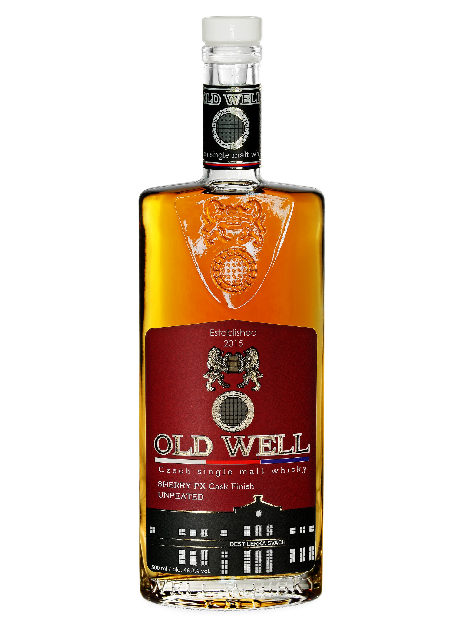 Svach's Old Well whisky Bourbon a Sherry 46,3% 0,5l